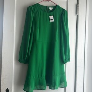 Jcrew mini dress with flounce hem with pockets